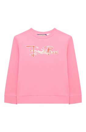 Детский хлопковый свитшот EMILIO PUCCI розового цвета по цене 14250 руб., арт. 9O4010 | Фото 1 Детский хлопковый свитшот EMILIO PUCCI розового цвета, арт. 9O4010 | Фото 1