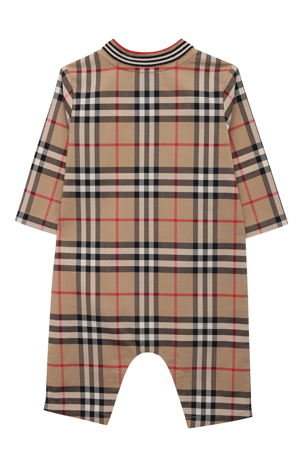Детский хлопковый комбинезон BURBERRY бежевого цвета по цене 14500 руб., арт. 8036579 | Фото 2 Детский хлопковый комбинезон BURBERRY бежевого цвета, арт. 8036579 | Фото 2