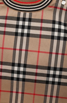 Детский хлопковый комбинезон BURBERRY бежевого цвета по цене 14500 руб., арт. 8036579 | Фото 3 Детский хлопковый комбинезон BURBERRY бежевого цвета, арт. 8036579 | Фото 3
