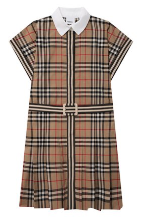 Детское хлопковое платье BURBERRY бежевого цвета по цене 26100 руб., арт. 8036479 | Фото 1 Детское хлопковое платье BURBERRY бежевого цвета, арт. 8036479 | Фото 1