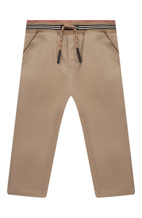 Детские хлопковые брюки BURBERRY бежевого цвета по цене 14500 руб., арт. 8030129 | Фото 1 Детские хлопковые брюки BURBERRY бежевого цвета, арт. 8030129 | Фото 1