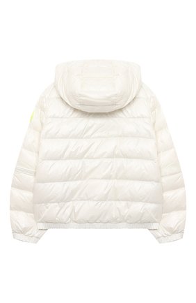 Детского пуховая куртка MONCLER белого цвета по цене 42250 руб., арт. G1-954-1A50K-10-539ST/4-6A | Фото 2 Детского пуховая куртка MONCLER белого цвета, арт. G1-954-1A50K-10-539ST/4-6A | Фото 2