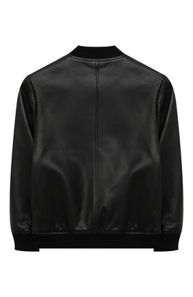 Детского кожаный бомбер DOLCE & GABBANA черного цвета по цене 79950 руб., арт. L42B20/G7YFQ/2-6 | Фото 2 Детского кожаный бомбер DOLCE & GABBANA черного цвета, арт. L42B20/G7YFQ/2-6 | Фото 2