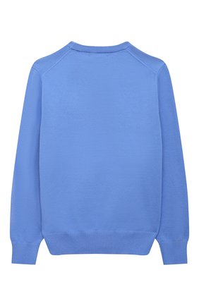 Детский хлопковый пуловер POLO RALPH LAUREN синего цвета по цене 8370 руб., арт. 323799887 | Фото 2 Детский хлопковый пуловер POLO RALPH LAUREN синего цвета, арт. 323799887 | Фото 2
