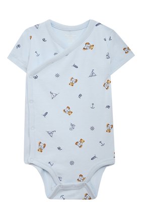 Детское комплект из двух боди POLO RALPH LAUREN голубого цвета по цене 5550 руб., арт. 320834125 | Фото 3 Детское комплект из двух боди POLO RALPH LAUREN голубого цвета, арт. 320834125 | Фото 3