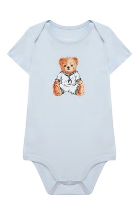 Детское комплект из двух боди POLO RALPH LAUREN голубого цвета по цене 5550 руб., арт. 320834125 | Фото 6 Детское комплект из двух боди POLO RALPH LAUREN голубого цвета, арт. 320834125 | Фото 6