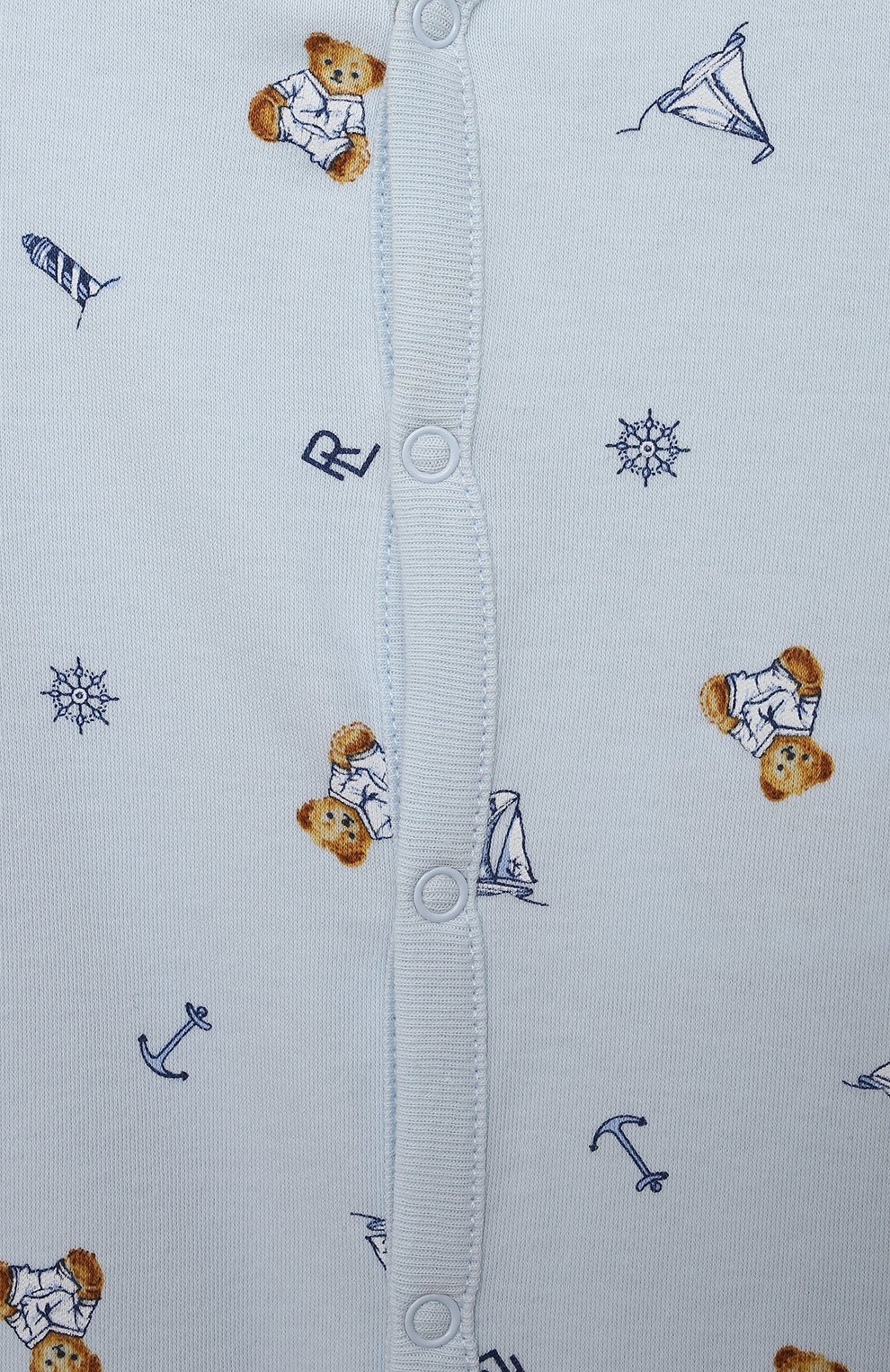 Детское хлопковый песочник POLO RALPH LAUREN разноцветного цвета по цене 4600 руб., арт. 320833655 | Фото 3 Детское хлопковый песочник POLO RALPH LAUREN разноцветного цвета, арт. 320833655 | Фото 3