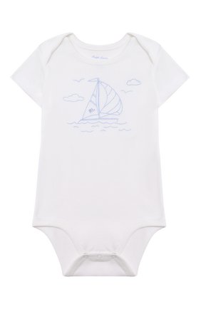 Детское комплект из трех боди POLO RALPH LAUREN голубого цвета по цене 7420 руб., арт. 320833465 | Фото 3 Детское комплект из трех боди POLO RALPH LAUREN голубого цвета, арт. 320833465 | Фото 3