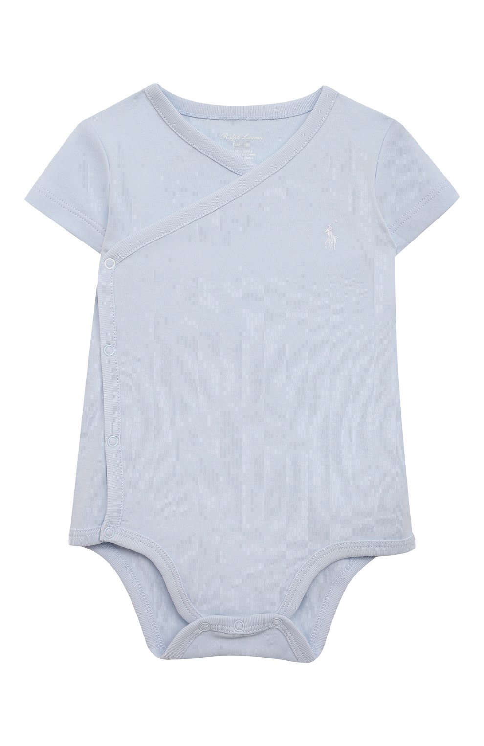 Детское комплект из трех боди POLO RALPH LAUREN голубого цвета по цене 7420 руб., арт. 320833465 | Фото 6 Детское комплект из трех боди POLO RALPH LAUREN голубого цвета, арт. 320833465 | Фото 6