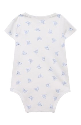 Детское комплект из трех боди POLO RALPH LAUREN голубого цвета по цене 7420 руб., арт. 320833465 | Фото 10 Детское комплект из трех боди POLO RALPH LAUREN голубого цвета, арт. 320833465 | Фото 10