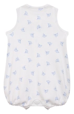 Детское хлопковый песочник POLO RALPH LAUREN голубого цвета по цене 4600 руб., арт. 320833464 | Фото 2 Детское хлопковый песочник POLO RALPH LAUREN голубого цвета, арт. 320833464 | Фото 2