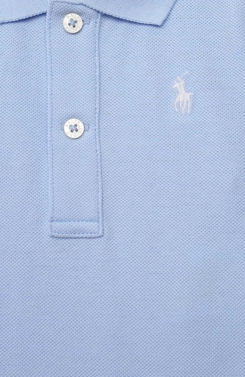 Детское хлопковое боди POLO RALPH LAUREN голубого цвета по цене 3475 руб., арт. 320812073 | Фото 3 Детское хлопковое боди POLO RALPH LAUREN голубого цвета, арт. 320812073 | Фото 3