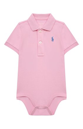 Детское хлопковое боди POLO RALPH LAUREN светло-розового цвета по цене 3475 руб., арт. 320812073 | Фото 1 Детское хлопковое боди POLO RALPH LAUREN светло-розового цвета, арт. 320812073 | Фото 1