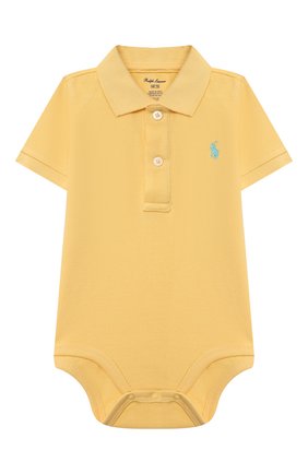 Детское хлопковое боди POLO RALPH LAUREN желтого цвета по цене 3475 руб., арт. 320812073 | Фото 1 Детское хлопковое боди POLO RALPH LAUREN желтого цвета, арт. 320812073 | Фото 1