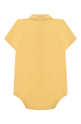 Детское хлопковое боди POLO RALPH LAUREN желтого цвета по цене 3475 руб., арт. 320812073 | Фото 2 Детское хлопковое боди POLO RALPH LAUREN желтого цвета, арт. 320812073 | Фото 2