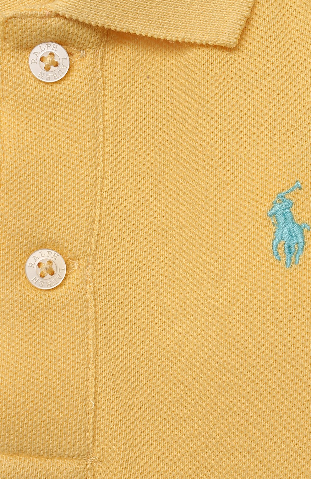 Детское хлопковое боди POLO RALPH LAUREN желтого цвета по цене 3475 руб., арт. 320812073 | Фото 3 Детское хлопковое боди POLO RALPH LAUREN желтого цвета, арт. 320812073 | Фото 3