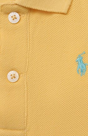 Детское хлопковое боди POLO RALPH LAUREN желтого цвета по цене 3475 руб., арт. 320812073 | Фото 3 Детское хлопковое боди POLO RALPH LAUREN желтого цвета, арт. 320812073 | Фото 3