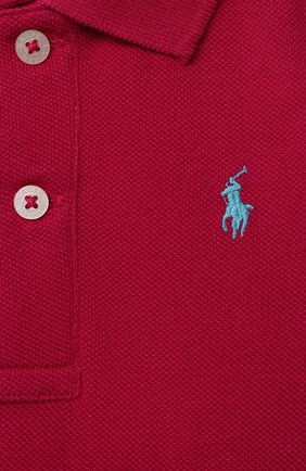 Детское хлопковое боди POLO RALPH LAUREN фуксия цвета по цене 3475 руб., арт. 320812073 | Фото 3 Детское хлопковое боди POLO RALPH LAUREN фуксия цвета, арт. 320812073 | Фото 3