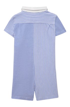 Детское хлопковый комбинезон POLO RALPH LAUREN голубого цвета по цене 6995 руб., арт. 320735025 | Фото 2 Детское хлопковый комбинезон POLO RALPH LAUREN голубого цвета, арт. 320735025 | Фото 2