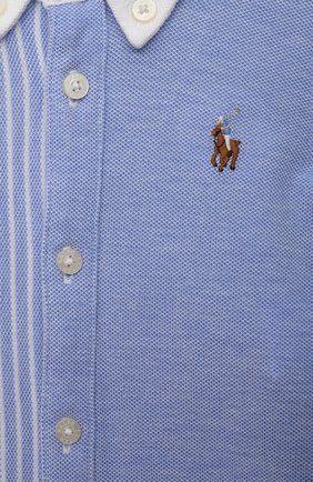 Детское хлопковый комбинезон POLO RALPH LAUREN голубого цвета по цене 6995 руб., арт. 320735025 | Фото 3 Детское хлопковый комбинезон POLO RALPH LAUREN голубого цвета, арт. 320735025 | Фото 3