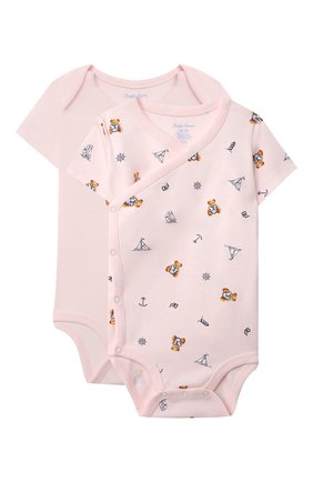 Детское комплект из двух боди POLO RALPH LAUREN розового цвета по цене 5550 руб., арт. 310833431 | Фото 1 Детское комплект из двух боди POLO RALPH LAUREN розового цвета, арт. 310833431 | Фото 1