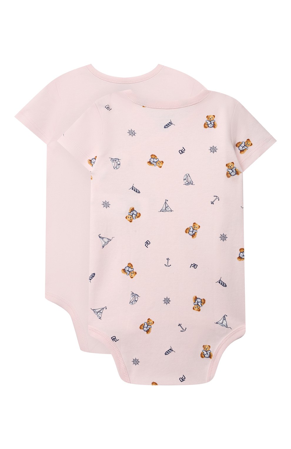 Детское комплект из двух боди POLO RALPH LAUREN розового цвета по цене 5550 руб., арт. 310833431 | Фото 2 Детское комплект из двух боди POLO RALPH LAUREN розового цвета, арт. 310833431 | Фото 2