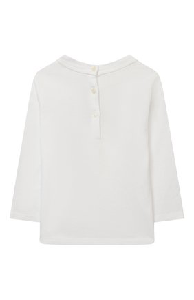 Детский хлопковый лонгслив POLO RALPH LAUREN белого цвета по цене 3475 руб., арт. 310814244 | Фото 2 Детский хлопковый лонгслив POLO RALPH LAUREN белого цвета, арт. 310814244 | Фото 2