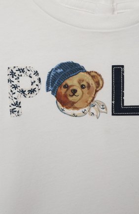 Детский хлопковый лонгслив POLO RALPH LAUREN белого цвета по цене 3475 руб., арт. 310814244 | Фото 3 Детский хлопковый лонгслив POLO RALPH LAUREN белого цвета, арт. 310814244 | Фото 3