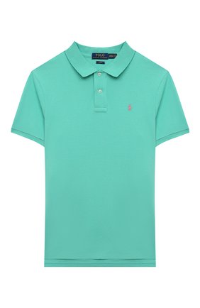 Детское хлопковое поло POLO RALPH LAUREN бирюзового цвета по цене 3885 руб., арт. 323547926 | Фото 1 Детское хлопковое поло POLO RALPH LAUREN бирюзового цвета, арт. 323547926 | Фото 1