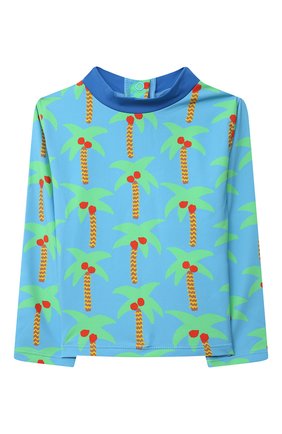 Детского купальный костюм STELLA MCCARTNEY бирюзового цвета по цене 6265 руб., арт. 602572/SQK66 | Фото 2 Детского купальный костюм STELLA MCCARTNEY бирюзового цвета, арт. 602572/SQK66 | Фото 2 (Материал внешний: Синтетический материал; Рукава: Длинные; Ростовка одежда: 9 мес | 74 см, 12 мес | 80 см, 18 мес | 86 см, 24 мес | 92 см)