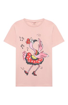 Детская хлопковая футболка STELLA MCCARTNEY розового цвета по цене 4320 руб., арт. 602648/SQJA8 | Фото 1 Детская хлопковая футболка STELLA MCCARTNEY розового цвета, арт. 602648/SQJA8 | Фото 1