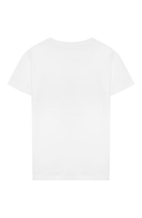Детская хлопковая футболка STELLA MCCARTNEY белого цвета по цене 3890 руб., арт. 602648/SQJ94 | Фото 2 Детская хлопковая футболка STELLA MCCARTNEY белого цвета, арт. 602648/SQJ94 | Фото 2