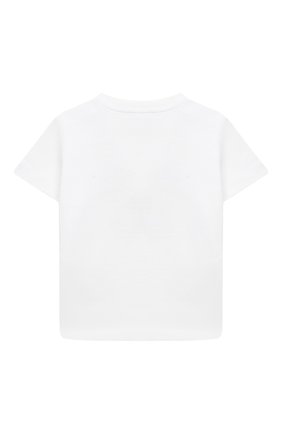 Детский хлопковая футболка STELLA MCCARTNEY белого цвета по цене 3455 руб., арт. 602270/SQJ82 | Фото 2 Детский хлопковая футболка STELLA MCCARTNEY белого цвета, арт. 602270/SQJ82 | Фото 2