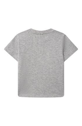 Детский хлопковая футболка STELLA MCCARTNEY серого цвета по цене 3285 руб., арт. 602270/SQJ19 | Фото 2 Детский хлопковая футболка STELLA MCCARTNEY серого цвета, арт. 602270/SQJ19 | Фото 2