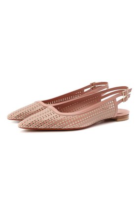 Женские кожаные балетки SANTONI розового цвета по цене 53900 руб., арт. WABM59267HA1TGESP30 | Фото 1 Женские кожаные балетки SANTONI розового цвета, арт. WABM59267HA1TGESP30 | Фото 1