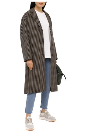 Женские кожаные кроссовки SANTONI серого цвета по цене 38700 руб., арт. WBI060772BTTXF0EG20 | Фото 2 Женские кожаные кроссовки SANTONI серого цвета, арт. WBI060772BTTXF0EG20 | Фото 2