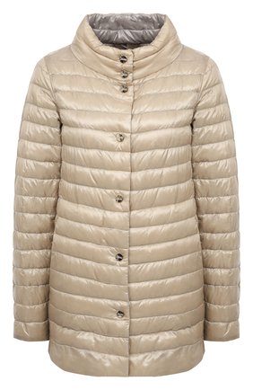 Женская пуховая куртка HERNO бежевого цвета по цене 52400 руб., арт. PI1234D/12017 | Фото 1 Женская пуховая куртка HERNO бежевого цвета, арт. PI1234D/12017 | Фото 1