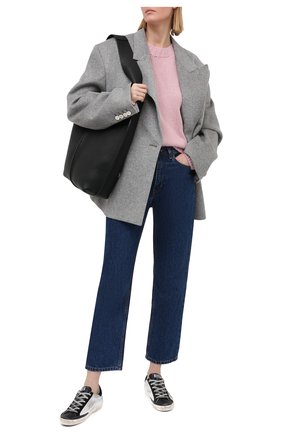 Женские кожаные кеды superstar GOLDEN GOOSE DELUXE BRAND черно-белого цвета по цене 37700 руб., арт. GWF00101.F000245 | Фото 2 Женские кожаные кеды superstar GOLDEN GOOSE DELUXE BRAND черно-белого цвета, арт. GWF00101.F000245 | Фото 2
