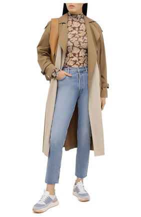Женские кожаные кроссовки SANTONI голубого цвета по цене 38700 руб., арт. WBI060772BTTXF0EG41 | Фото 2 Женские кожаные кроссовки SANTONI голубого цвета, арт. WBI060772BTTXF0EG41 | Фото 2