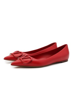 Женские кожаные балетки valentino garavani VALENTINO красного цвета по цене 59550 руб., арт. VW2S0T72/MZF | Фото 1 Женские кожаные балетки valentino garavani VALENTINO красного цвета, арт. VW2S0T72/MZF | Фото 1