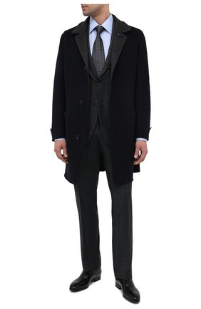 Мужские кожаные оксфорды SANTONI черного цвета по цене 39950 руб., арт. MGSI11011SM0IUSFN01 | Фото 2 Мужские кожаные оксфорды SANTONI черного цвета, арт. MGSI11011SM0IUSFN01 | Фото 2