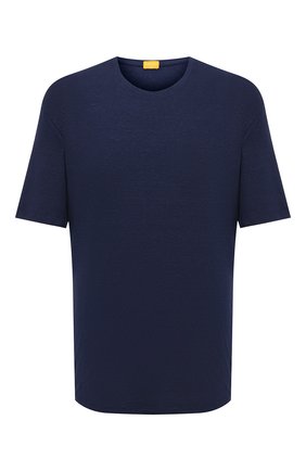 Мужская льняная футболка SVEVO синего цвета по цене 25650 руб., арт. 4000SE20L/MTB4 | Фото 1 Мужская льняная футболка SVEVO синего цвета, арт. 4000SE20L/MTB4 | Фото 1