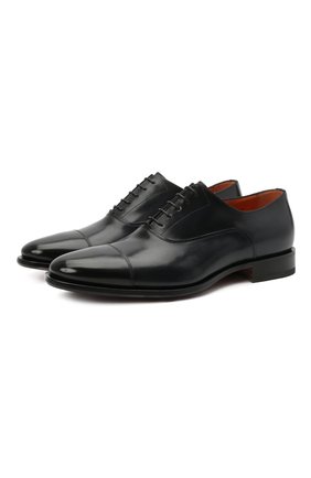 Мужские кожаные оксфорды SANTONI темно-синего цвета по цене 73650 руб., арт. MCBN17158BB3XVVDU59 | Фото 1 Мужские кожаные оксфорды SANTONI темно-синего цвета, арт. MCBN17158BB3XVVDU59 | Фото 1