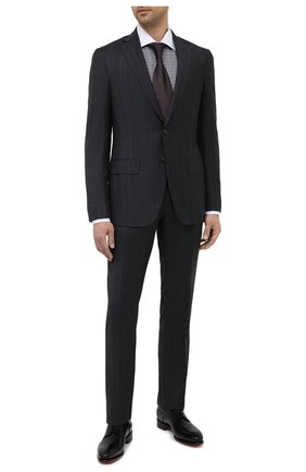 Мужская хлопковая сорочка TOM FORD черно-белого цвета по цене 54400 руб., арт. 9FT130/94SWAX | Фото 2 Мужская хлопковая сорочка TOM FORD черно-белого цвета, арт. 9FT130/94SWAX | Фото 2 (Стили: Классический; Рубашки М: Slim Fit; Материал внешний: Хлопок; Случай: Формальный; Рукава: Длинные; Воротник: Акула; Длина (для топов): Стандартные; Принт: Клетка; Манжеты: На пуговицах; Региональные ограничения белый список (Axapta Mercury): RU)