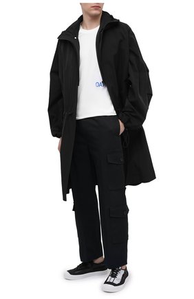 Мужские текстильные кеды STONE ISLAND черного цвета по цене 35850 руб., арт. 7415S0179 | Фото 2 Мужские текстильные кеды STONE ISLAND черного цвета, арт. 7415S0179 | Фото 2
