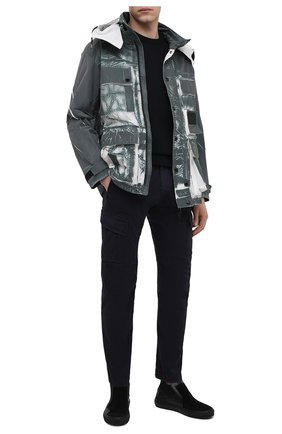 Мужские комбинированные слипоны STONE ISLAND SHADOW PROJECT черного цвета по цене 37200 руб., арт. 7419S0122 | Фото 2 Мужские комбинированные слипоны STONE ISLAND SHADOW PROJECT черного цвета, арт. 7419S0122 | Фото 2