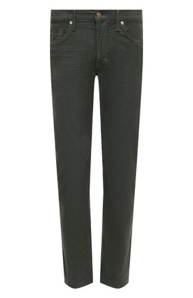 Мужские хлопковые брюки TOM FORD хаки цвета, арт. BWJ39/TFD002 | Фото 1 (Материал внешний: Хлопок; Случай: Повседневный; Стили: Кэжуэл; Длина (брюки, джинсы): Стандартные)