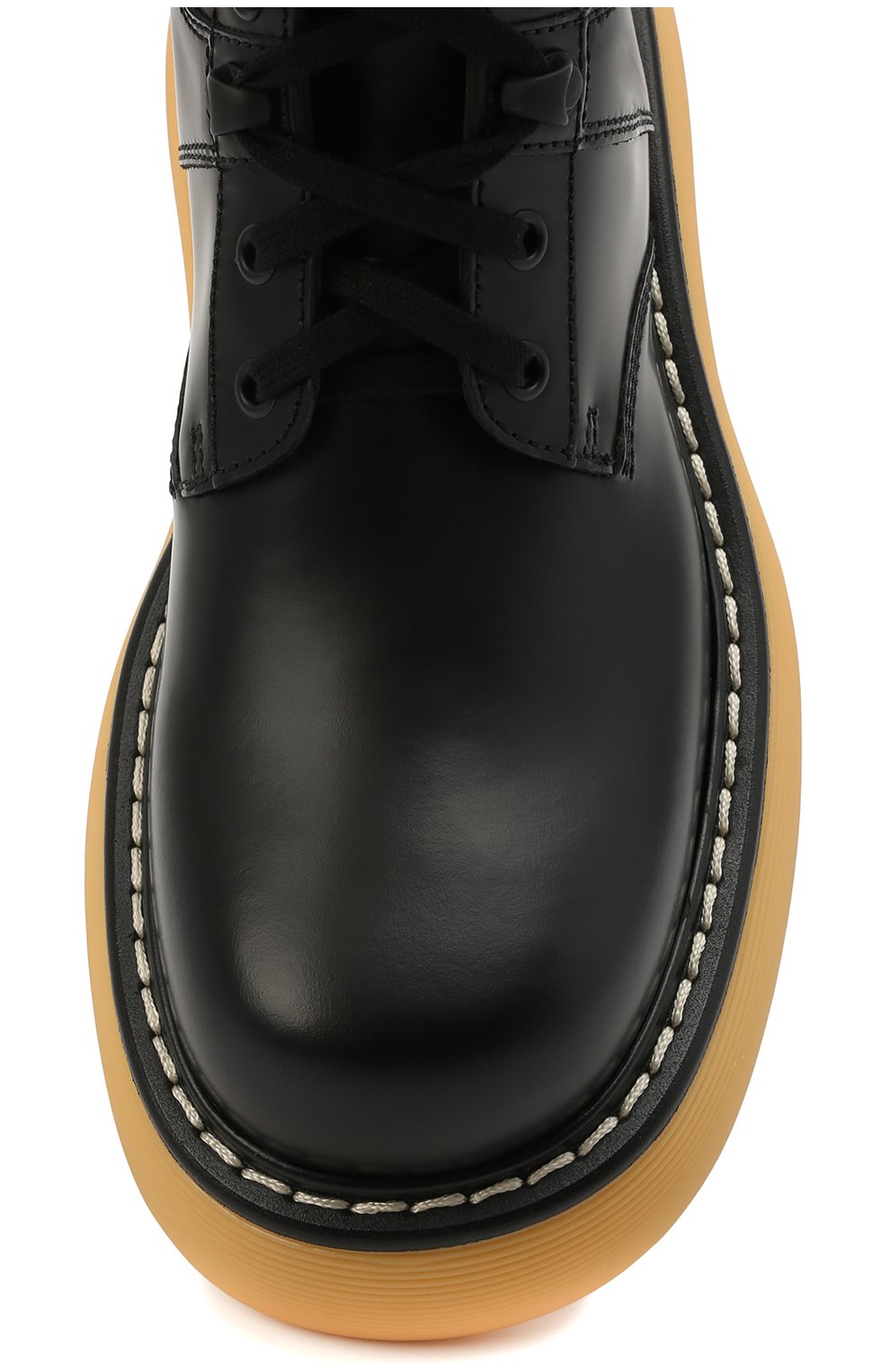Женские кожаные ботинки BOTTEGA VENETA черного цвета, арт. 651411/V00H0 | Фото 5 (Подошва: Платформа; Материал внешний: Кожа; Длина стельки: 24,5, 26,5; Каблук высота: Низкий; Женское Кросс-КТ: Военные ботинки; Материал внутренний: Натуральная кожа; Региональные ограничения белый список (Axapta Mercury): RU; Материал утеплителя: Без утеплителя)