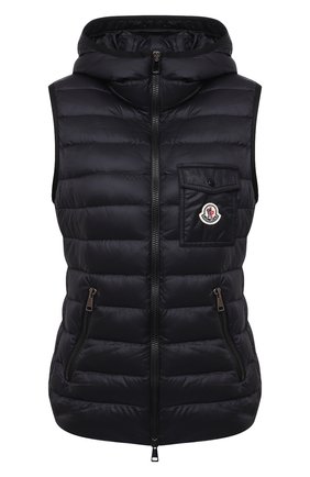 Женский пуховый жилет MONCLER GENIUS черного цвета по цене 80900 руб., арт. G1-093-1A129-00-5396Q | Фото 1 Женский пуховый жилет MONCLER GENIUS черного цвета, арт. G1-093-1A129-00-5396Q | Фото 1