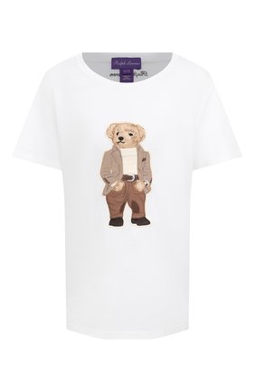 Женская хлопковая футболка RALPH LAUREN белого цвета по цене 51650 руб., арт. 293829127 | Фото 1 Женская хлопковая футболка RALPH LAUREN белого цвета, арт. 293829127 | Фото 1
